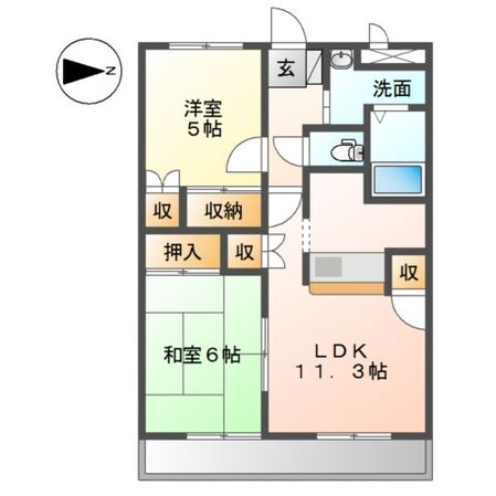 飾磨駅 徒歩13分 1階の物件間取画像